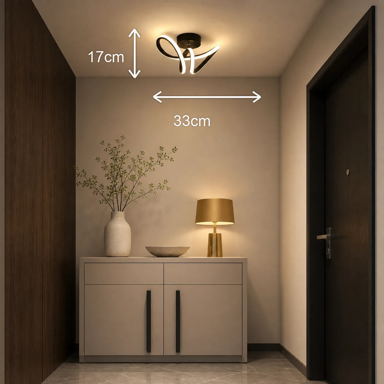 Lustra LED VERTEX Pulse, 13W, Ondulata, Lumina Rece/Calda/Neutra, Negru - 09_LL562BK.png