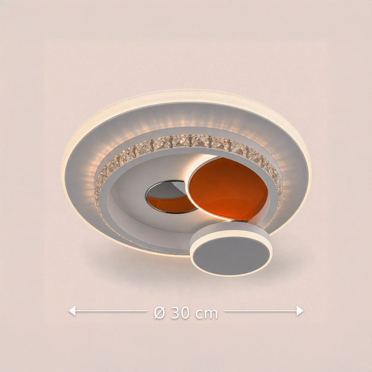 Lustra LED cu cristal HELIOX, 40W, 4 Cercuri, lumina Rece/Calda/Neutra, Alb - 09_LL653-300OR.png