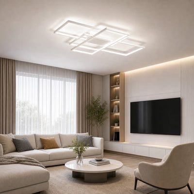 LED luster s diaľkovým ovládaním LANDYN 78W, studené/teplé/neutrálne svetlo, stmievateľné, biela