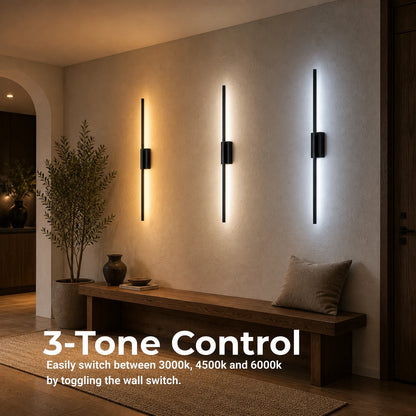 Lustră LED Raffaela 19W, 3000K, 4000K, 6000K, Acril 82.5cm, Negru - 11_LL870-80BK.png