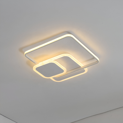 LED luster s diaľkovým ovládaním ANEMONA 75W, 3 štvorce, studené/teplé/neutrálne svetlo, stmievateľné, biela