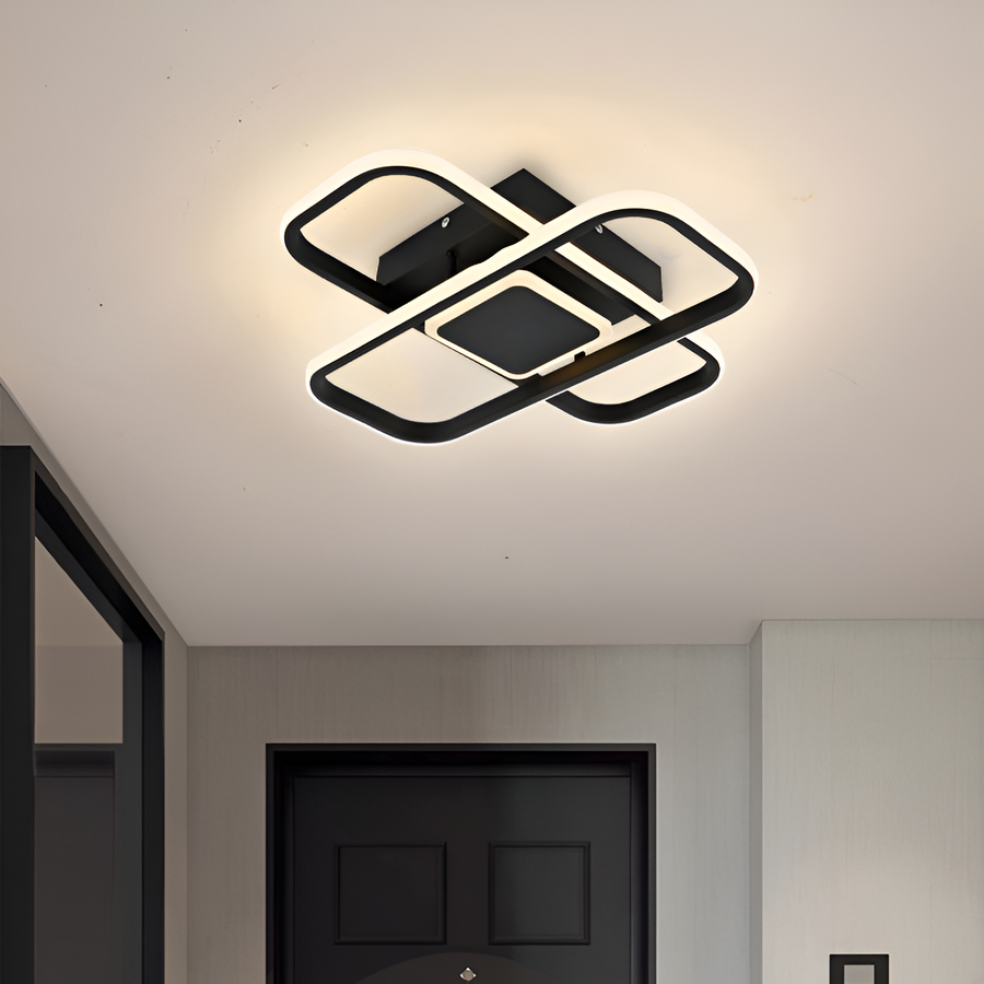LED LED ANICA s diaľkovým ovládaním, 120 W, akrylu a kov, čierna