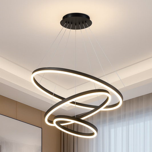 LED LED Casiana s diaľkovým ovládaním, 130W, čierna, vyhoditeľná
