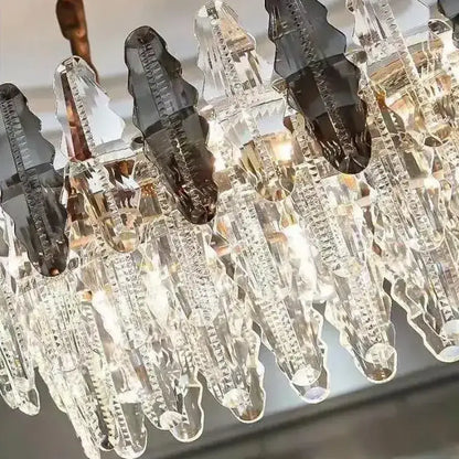 Candelabru Oliver, 8*E14, chróm, kov a kryštál