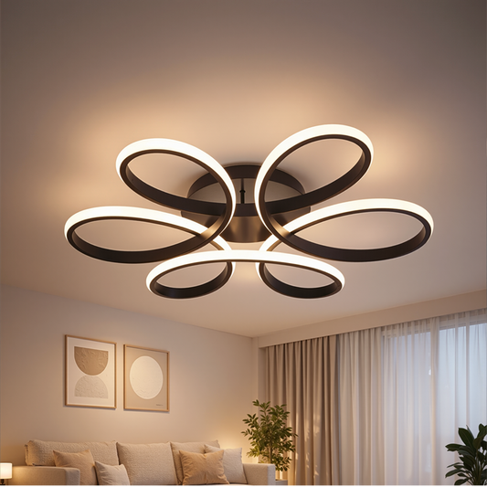 LED luster s diaľkovým ovládaním HELIX 63W, studené/teplé/neutrálne svetlo, stmievateľné, čierny