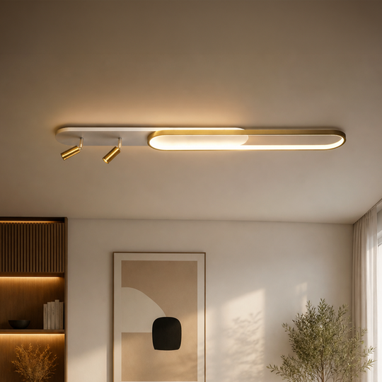 LED luster s nastaviteľným projektorom FISSO Camilla, 66W, studené/teplé/neutrálne svetlo, lesklé zlaté LED lustre Predvolený názov Alessandro Design