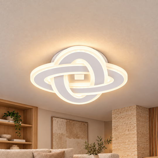 LED luster CRINELLA 45W, Priemer 23cm, Studené/Teplé/Neutrálne svetlo, Biely