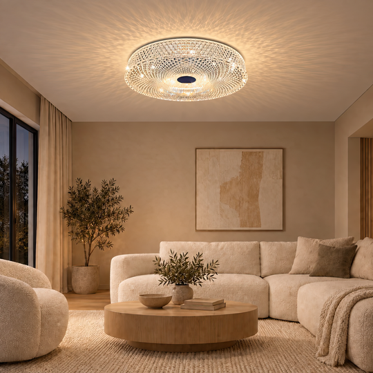 LED luster RADIAN Nobile, 43W, Priemer 39,5 cm, Teplé/Neutrálne/Studené svetlo, Biely