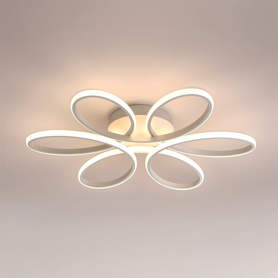 LED luster s diaľkovým ovládaním ELIZA, 63W, studené/teplé/neutrálne svetlo, stmievateľné, biela