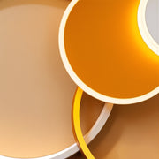 LED luster s diaľkovým ovládaním KILLIAN 80W, 4 kruhy, studené/teplé/neutrálne svetlo, stmievateľné, zlaté