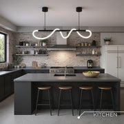 DIVINO LED luster s flexibilnou silikónovou trubicou – 24W, nastaviteľné svetlo, matná čierna