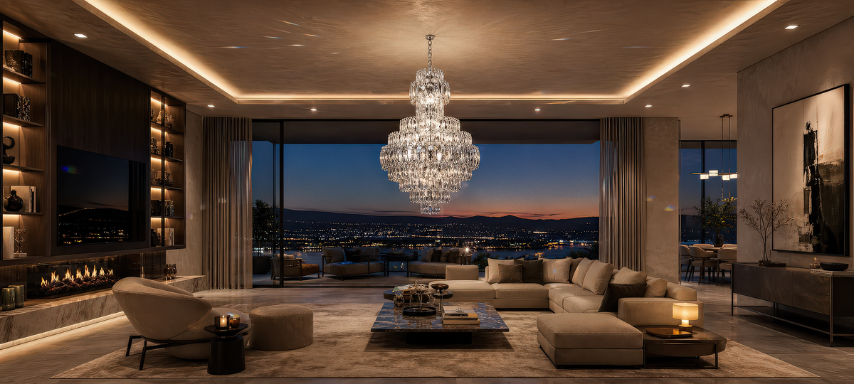Candelabru cristal Windsor Grande Supremo CC800-600X900CH - imagine panoramică