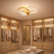 LED luster s diaľkovým ovládaním KILLIAN 80W, 4 kruhy, studené/teplé/neutrálne svetlo, stmievateľné, zlaté