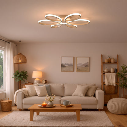 LED luster s diaľkovým ovládaním ELIZA, 63W, studené/teplé/neutrálne svetlo, stmievateľné, biela