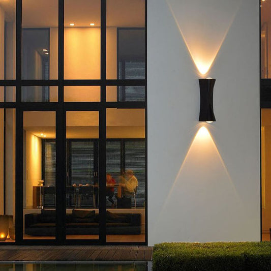 Fantázia aplikuje exteriér a interiér LED, 2 zdroje x 1w, IP65, kovové, čierne, 3000K