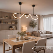 DIVINO LED luster s flexibilnou silikónovou trubicou – 24W, nastaviteľné svetlo, matná čierna