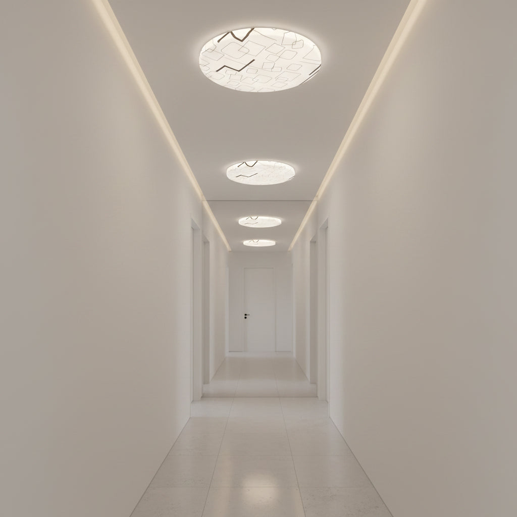 Plafonieră LED 23 cm, 22W, 3000K / 4000K / 6000K, Alb, Metal si Acril Plafoniere LED Default Title Alessandro Design
