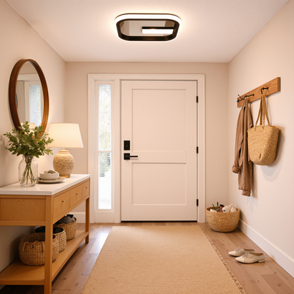 LED luster VICTORIA 19W, štvorcový, studené/teplé/neutrálne svetlo, čierny, biely