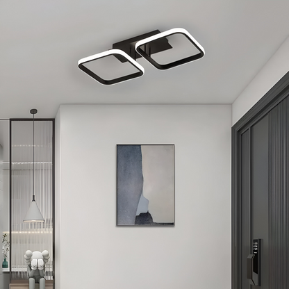 LED dióda Vertex Grid Paralal, 33 W, 2 štvorčeky studené/horúce/neutrálne svetlo, čierna