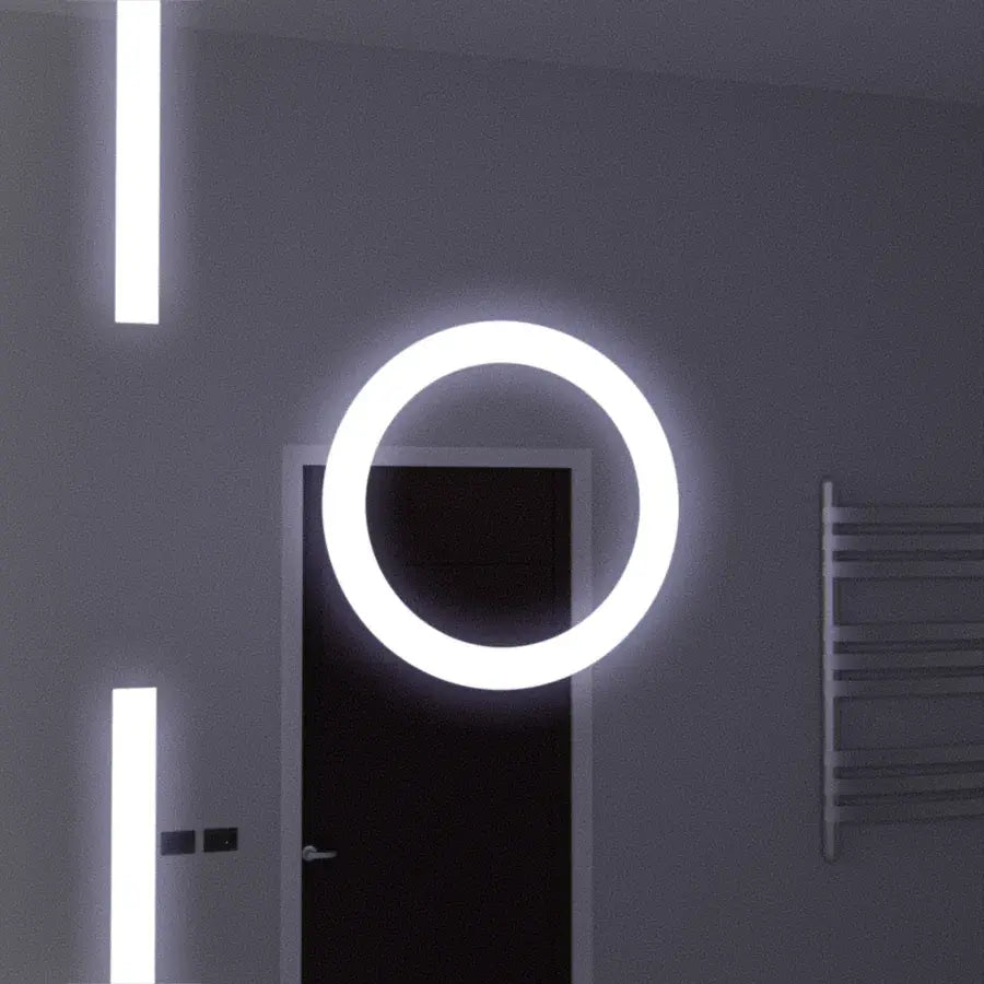 Obdĺžnikové LED zrkadlo 120x80cm Motionglow Sensor Marcello Demonant Clock Defosting System