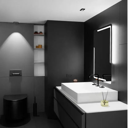 Zrkadlo LED obdĺžnikový 60x80cm Rayonment Motionglow Marcello Systém Desial a teplomer smiešne teplomer