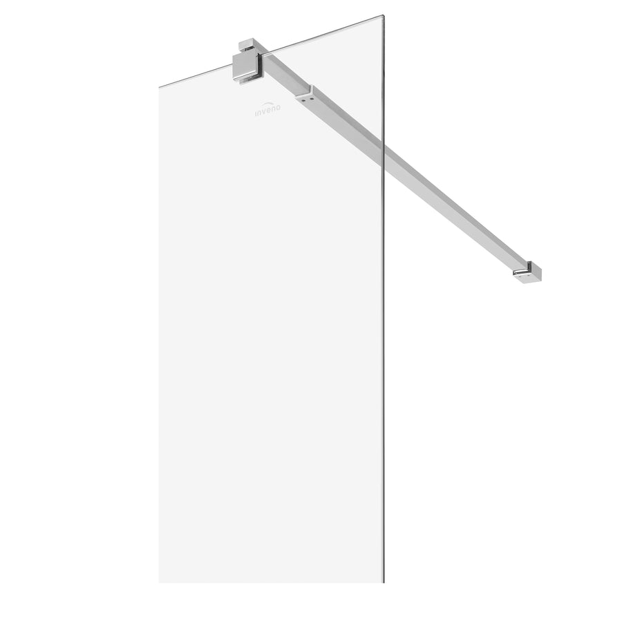 Paravan duș Walk-In 90x195 cm, sticlă securizată 8 mm, transparentă, profil metalic rezistent