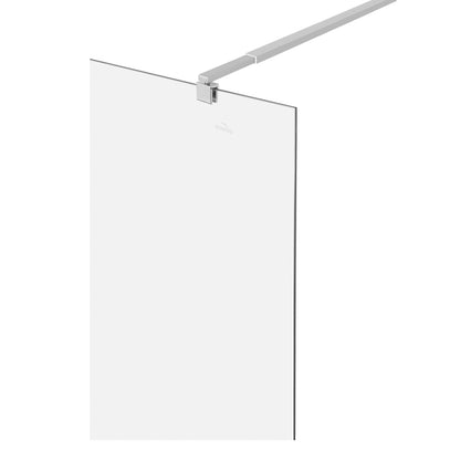 Paravan duș Walk-In 90x195 cm, sticlă securizată 8 mm, transparentă, profil metalic rezistent