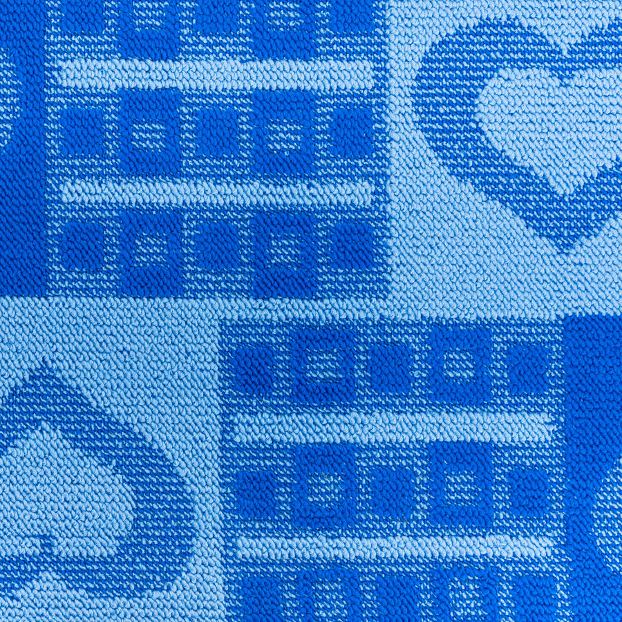 Sada 3 predložiek do vane, 50x40 cm, modrá, protišmyková