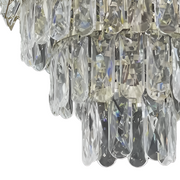 Crystal Luster Windsor Petito 3xe27, priemer 30 cm, lesklý chróm, nastaviteľná výška