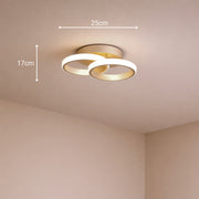 LED luster VERTEX CIRCULA 21W, 2 kruhy, kovové rámy, studené/teplé/neutrálne svetlo, biela