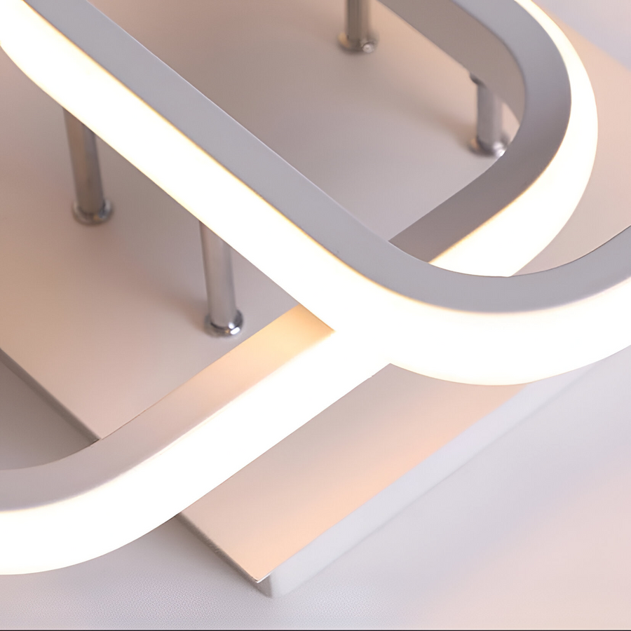 VERTEX Matrix LED luster, prekrývajúce sa diamanty, kovové rámy, 11W, 2 diamanty, studené/teplé/neutrálne svetlo 3000K/4000K/6000K, biely