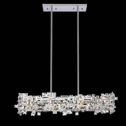Krištáľový luster RZ-2/780x280GD, 10xE14, 78X28cm, Nastaviteľná výška, Lesklé zlato, Nastaviteľná výška, Elegantný dizajn