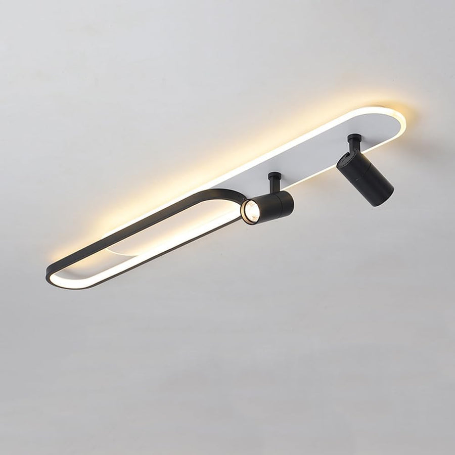 LED luster s nastaviteľným projektorom FISSO Camilla 49W, studené/teplé/neutrálne svetlo, čierny