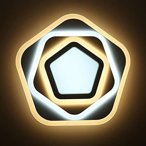 LED luster s diaľkovým ovládaním PENTAGON 59W, 40cm, studené/teplé/neutrálne svetlo 3000K/4000K/6000K, biela, kov a akryl