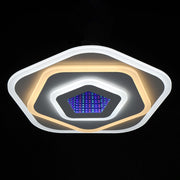 LED luster NEXA 3D 40W, Priemer 23cm, Studené/Teplé/Neutrálne svetlo, Biely