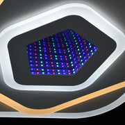 LED luster NEXA 3D 40W, Priemer 23cm, Studené/Teplé/Neutrálne svetlo, Biely