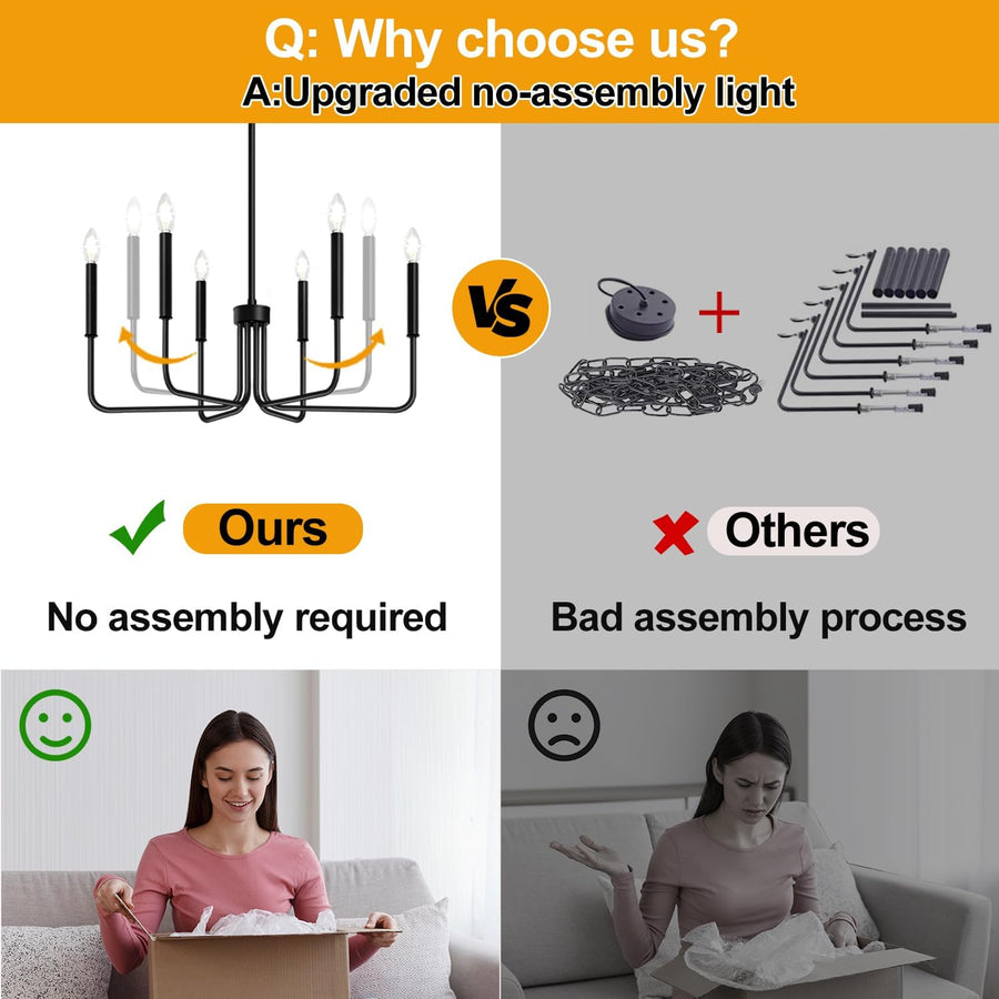 AVANT kovový luster, typ prívesku s ramenami, okrúhly, 6xE14, čierny