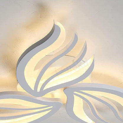 LED luster s diaľkovým ovládaním SAKURA 37W, 3 okvetné lístky, studené/teplé/neutrálne svetlo, stmievateľné, biela