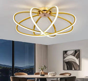 LED luster s diaľkovým ovládaním LT770/500GD, 45W, teplé/studené/neutrálne svetlo 3000K/4000K/6000K, stmievateľné, aurium metal