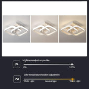 VERTEX Matrix LED luster, prekrývajúce sa diamanty, kovové rámy, 11W, 2 diamanty, studené/teplé/neutrálne svetlo 3000K/4000K/6000K, biely