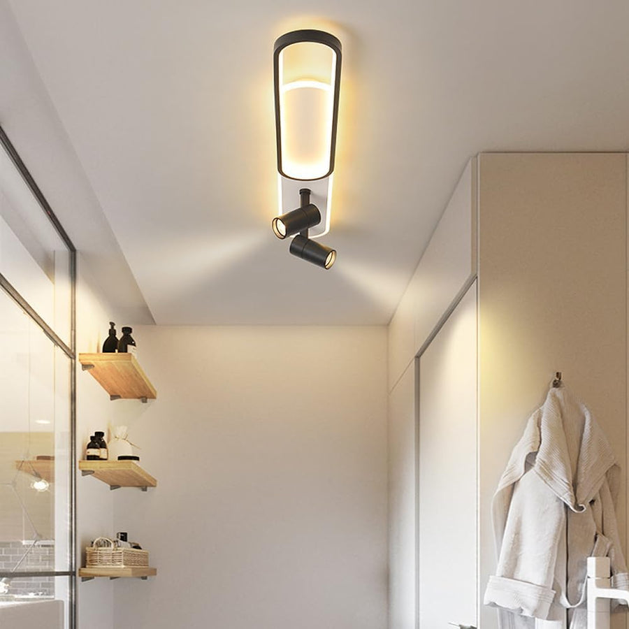 LED luster s nastaviteľným projektorom FISSO Camilla 49W, studené/teplé/neutrálne svetlo, čierny