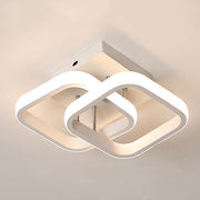 VERTEX Matrix LED luster, prekrývajúce sa diamanty, kovové rámy, 11W, 2 diamanty, studené/teplé/neutrálne svetlo 3000K/4000K/6000K, biely