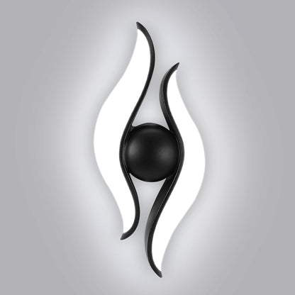 Vonkajšie a vnútorné nástenné LED svietidlo, 4 zdroje x 1W, IP65, ABS, čierne, 3000K