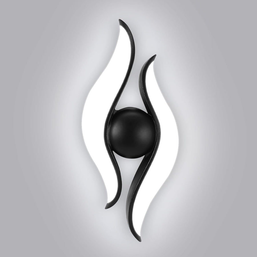 Vonkajšie a vnútorné nástenné LED svietidlo, 4 zdroje x 1W, IP65, ABS, čierne, 3000K