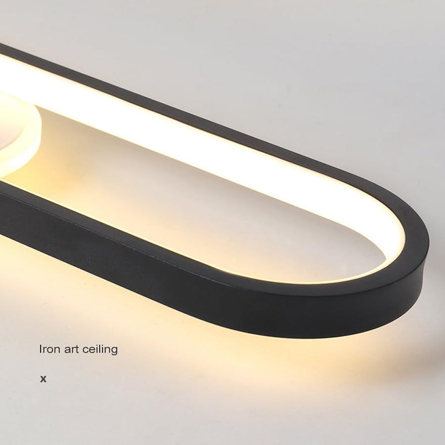 LED luster s nastaviteľným projektorom FISSO Camilla 49W, studené/teplé/neutrálne svetlo, čierny