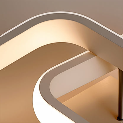 VERTEX Matrix LED luster, prekrývajúce sa diamanty, kovové rámy, 11W, 2 diamanty, studené/teplé/neutrálne svetlo 3000K/4000K/6000K, biely