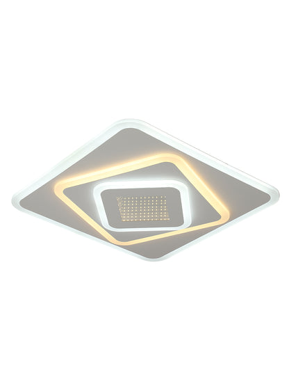 LED luster NEXA 3D 45W, štvorcový, studené/teplé/neutrálne svetlo, biely