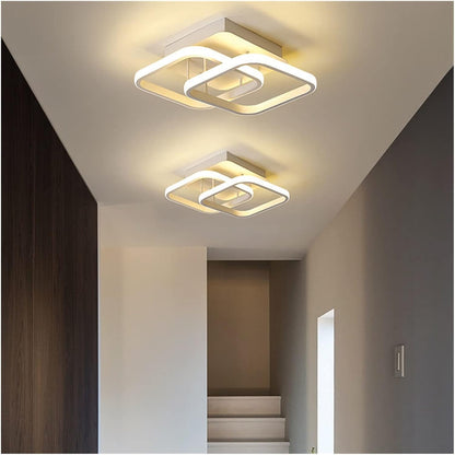VERTEX Matrix LED luster, prekrývajúce sa diamanty, kovové rámy, 11W, 2 diamanty, studené/teplé/neutrálne svetlo 3000K/4000K/6000K, biely