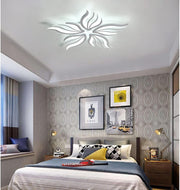 LED luster s diaľkovým ovládaním SAKURA 60W, 5 okvetných lístkov, studené/teplé/neutrálne svetlo, stmievateľné, biela