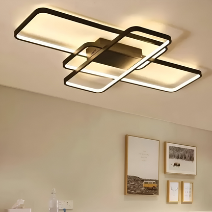 LED luster s diaľkovým ovládaním AXIS 96W, 3 Elements, Studené/Teplé/Neutrálne svetlo, Stmievateľné, Čierny